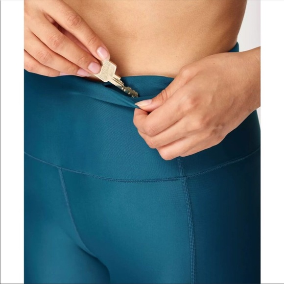 Sweaty Betty High Shine Leggings Full Length Teal - Picture 7 of 8